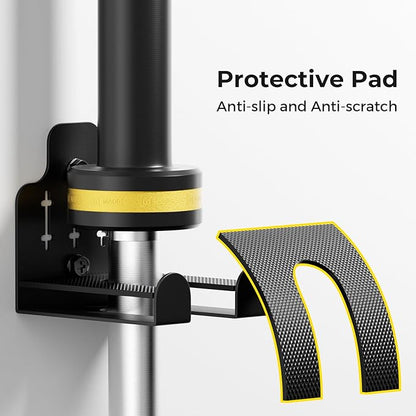 Barbell Wall Holder,Olympic Hanger,Garage Gym Bar Wall Rack,Vertical Barbell Mount Rack,Space Saving Commercial or Home Gym Accessory,Holds Under 33mm Bar Size(Black)