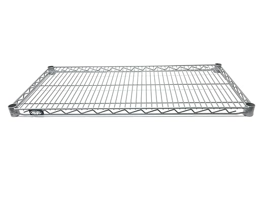 Nexel Wire Shelf, Silver Epoxy Finish, 21"W x 54"L