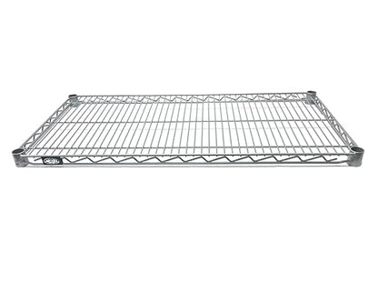 Nexel Wire Shelf, Silver Epoxy Finish, 21"W x 72"L