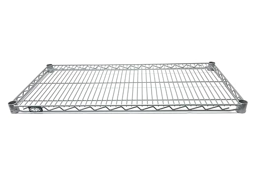 Nexel Wire Shelf, Silver Epoxy Finish, 21"W x 72"L
