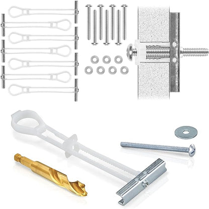CondoMounts Universal Metal Stud Anchors | Steel | Wall Mounting | TV Mount for Metal Studs | Supports 90lbs | Elephant Anchor Kit Mounting (Steel Stud TV Mounting Kit, 8 Anchors)