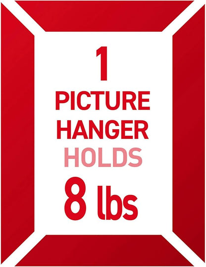 Command 8 lb Jumbo Universal Picture Hanger, 3 Frame Hangers and 8 Command Strips for Sawtooth, D-Ring, Wire, Keyhole and Other Frames, Damage-Free Hanging for Home Decor