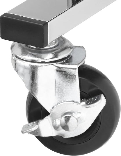 Whitmor 10 Tier Shoe Tower, 50 Pair, Chrome