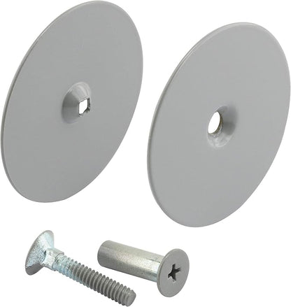 Prime-Line U 9515 Steel Door Hole Cover Plate, Gray (Single Pack)