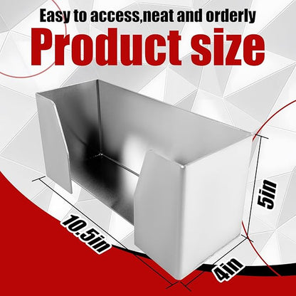 Wall Mount Storage Dispenser Holder Aluminum Latex Glove Box Dispensers Suitable for Garage Enclosed Trailer Work Shop