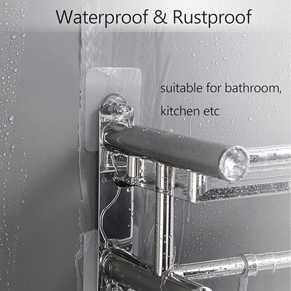 AIERSA Screw Free Sticker,Adhesive Hooks Heavy Duty,Wall Hooks for Hanging,Seamless Screws for Wall Mount,2 in 1 Reusable for Kitchen,Bathroom,Home,Office(7 Pcs, 16mm)