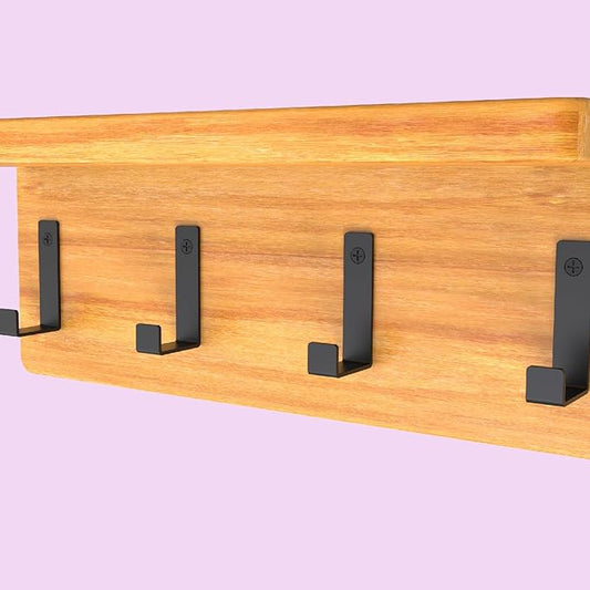 Hooks for Hanging Stainless Steel Heavy Duty Coat Hook Wall Hooks Robe Hanger Hooks Hanging Hat Key Holder for Towel and Bags Indoor Outdoor (Square, Large)