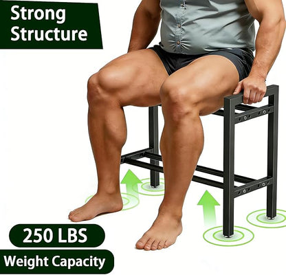 20 IN Dumbbell Rack 2 Tier Adjustable Kettlebell Storage Shelf Heavy-Duty 250LB Space-Saving Weights Stand for Home Gym(Rack Only)