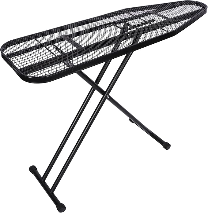 Ironing Board Full Size, Metal Construction Iron Board with Extra Thick Heavy Duty Padded Cover, Stable Structure, Anti-Skid Feet (47x16)