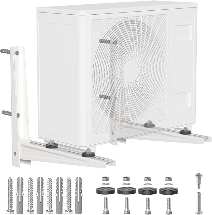 Mini Split Wall Mounting Bracket, Heavy-Duty Outdoor Wall Bracket for 7000-15000 BTU Ductless Air Conditioner Universal Heat Pump System Support up to 330 lbs