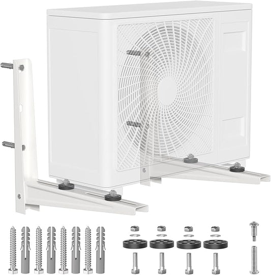 Mini Split Wall Mounting Bracket, Heavy-Duty Outdoor Wall Bracket for 7000-15000 BTU Ductless Air Conditioner Universal Heat Pump System Support up to 330 lbs