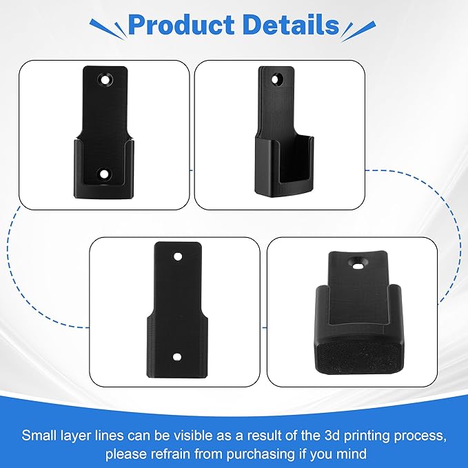 Saillong Ceiling Fan Remote Holder Wall Mount Compatible with Hampton Bay Ceiling Fan Remote Control Bracket Compatible with TX028C-S 98130 KUJCE10320/TR222A, 2AAZPHD3/HD3, 98130 KUJCE10318