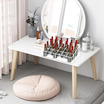 XINGLIAN 24 Slot Clear Lipstick Holder - Lipstick Organizer for Bottles