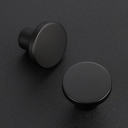 Ravinte 3 Pack Cabinet Knobs Black Kitchen Cabinet Knobs Round Dresser Drawer Pulls Closet Door Pulls 1-1/5 Inch