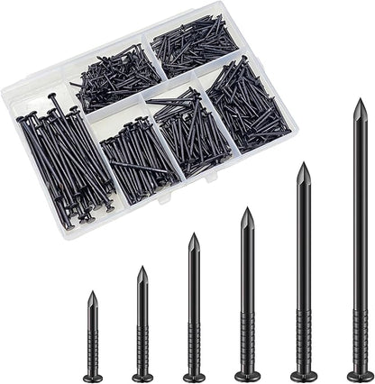 Black High Strength Nails Kit, Hanging Nails Kit, Wall Nails Kit, Wood Nails Kit, Long Nails Kit