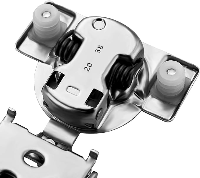 Ravinte 30 Pack (15 Pairs) 3/4 Inch Overlay Soft Close Cabinet Hinges - Satin Nickel Hidden Concealed Hinge - Stainless Steel Self Closing for Kitchen