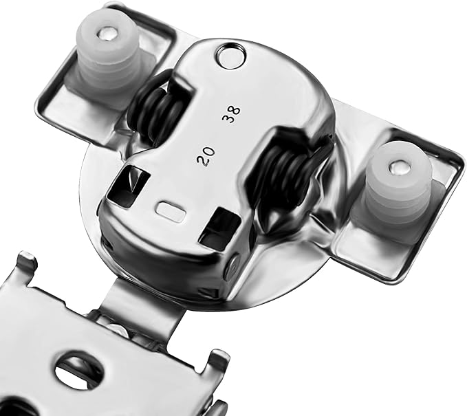 Ravinte 2 Pack 1 Pairs 3/4 inch Overlay Soft Close Hinges for Kitchen Cabinet Hinges Satin Nickel Hidden Hinges Stainless Steel Concealed Hinge self Closing