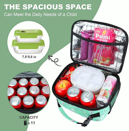 Kids Lunch Box for Boys Girls Lunch Bag Insulated Durable Lunchbox Children Lunch Tote Bag for School Unicorn