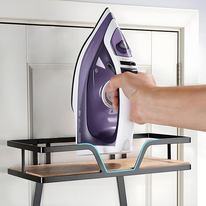 Ironing Board Holder - Iron Holder Ironing Board Hanger Wall Mounted, Laundry Room Organization
