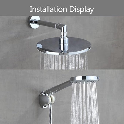 Shower Head Elbow Adapter, Shower Arm Elbow Adapter for Hand Showers and Wall-mounted Showers，Shower Arm Extension (90degree）