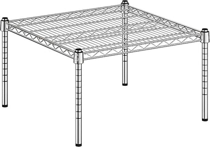 24" x 24" x 14" Chrome Wire Storage Shelf, Dunnage Rack, Commercial 1 Tier Small Shelf