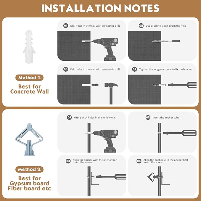 4 Pack L16 x H 10" Heavy Duty Shelf Brackets with Screws Wall Shelves Brackets with 90 Degree Triangle, Black Metal Shelf Brackets, Shelves L Brackets(400x250mm)