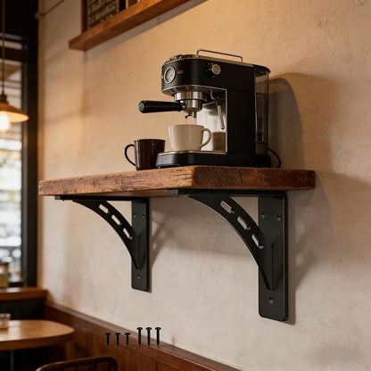 7 inch X 6 inch Heavy Duty Bracket,Granite Countertop Support, Heavy Duty Shelf Brackets , Max Load 1000 Lbs ,Mantel Brackets (Set of 2) - Countertop Support Brackets (7" x 6")