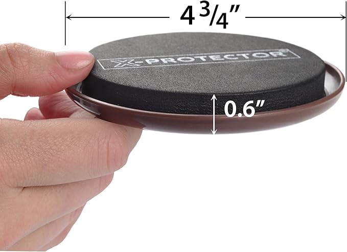 Furniture Sliders for Carpet X-PROTECTOR - 8 PCS Best Heavy Moving Pads 4 3/4" - Sliders for Furniture. Move Your Furniture Easy with Reusable Furniture Movers Sliders for Carpets!