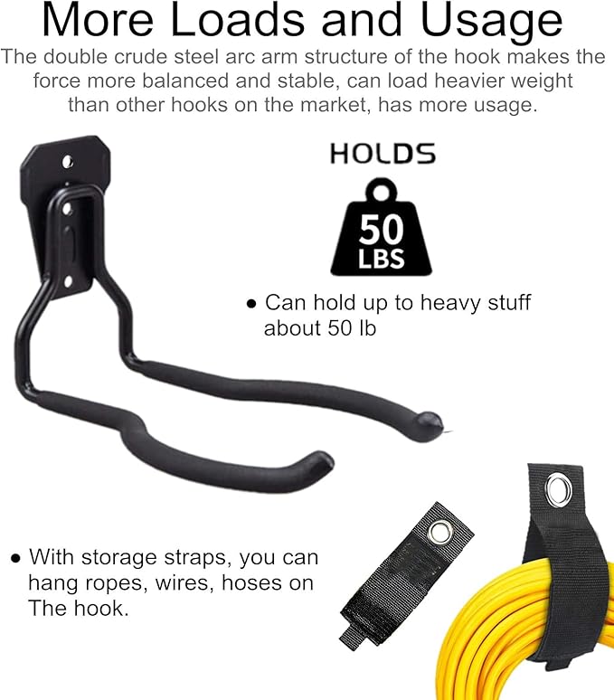 GS Alderaul Garden Power Tool Hanger, String Trimmer Wall Hanger Bracket, Weed Eater Storage Hook for Garage Wall, Weed Trimmer Wall Mount, Weed Wacker Holder for Brush Cutter