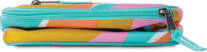PackIt® Freezable Classic Lunch Box, Retro Wave, Built with EcoFreeze® Technology, Fully Freezable, Collapsible, Reusable, With Zip Front Pocket and Buckle Handle, Designed for Fresh Lunch On the Go