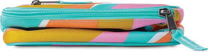 PackIt® Freezable Classic Lunch Box, Retro Wave, Built with EcoFreeze® Technology, Fully Freezable, Collapsible, Reusable, With Zip Front Pocket and Buckle Handle, Designed for Fresh Lunch On the Go