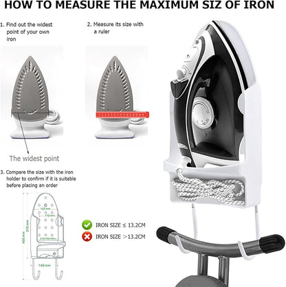 Wall Mounted Ironing Board Rack Electric Iron Holder Household Bathroom Shelf