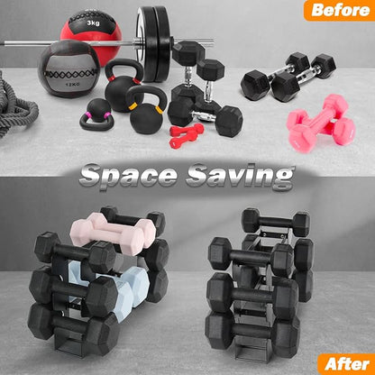 Small Dumbbell Rack Stand Only - Iron Weight Stand Holder Storage for Dumbbells