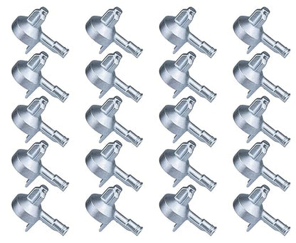 Shelf Support Pins/Pegs for IKEA Part 131372, for Billy, Lommarp, Morliden, Songesand, Eket, Sundlandet and Similar Systems, Zinc Alloy Die-Cast Shelf Pegs - 20 Pcs
