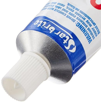 STAR BRITE Marine Silicone Sealant - Waterproof, Durable, UV Resistant, for Fiberglass, Metal, Wood, Glass, Ceramic & More - White 2.8 OZ. (082101)