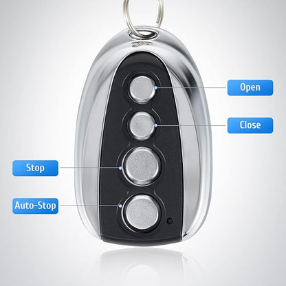 CO-Z Remote Control for Automatic Gate Openers, Electric Smart Gate Opener with 100 Foot Range and Auto Close for Sliding Gates, Driveway Gate Opener Closer Accessory, Wireless Security Lock Smart Key