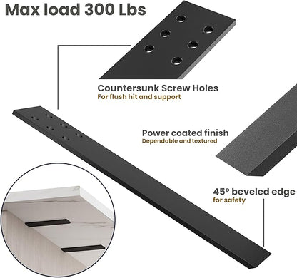 BATODA 14" Countertop Support Brackets (4 pcs) for Granite - Heavy Duty L Shelf Bracket - Wall Mounted Support for DIY Open Shelving – Knee Wall Support - Mounting Hardware Included ( Pack 4 )