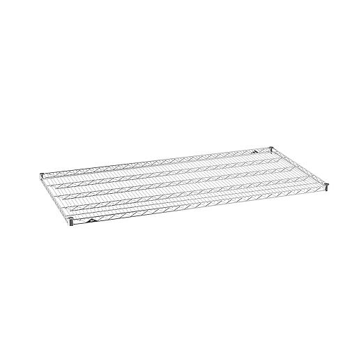 Metro 3060NC Super Erecta Nickel Chrome Plated Industrial Wire Shelf, 400 lb. Capacity, 1" Height x 60" Width x 30" Depth (Pack of 1)