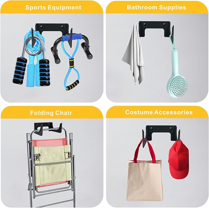 Ironing Board Holder Ironing Board Hanger Wall Mount for T or Y Leg, Iron Board Hook Concealed,Board Storage Organizer for Laundry Room, Space Saving