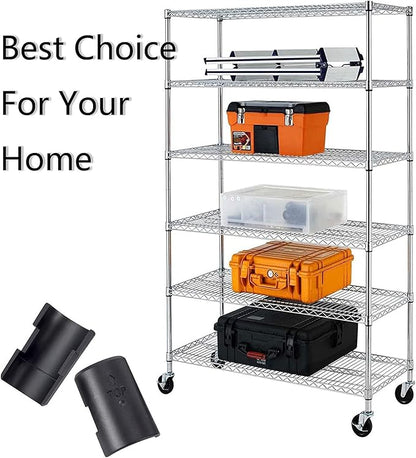 WAFJAMF 72 Pack Wire Shelving Shelf Lock Clips for 1" Post- 36 Pairs Shelving Sleeves Replacements for Wire Shelving System