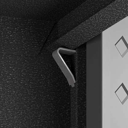 Manhattan Comfort Fortress Floating Garage Storage Cabinet, Black/Grey