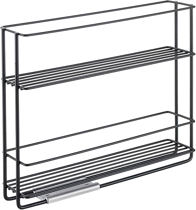 Metaltex Spice Rack Slide, Black, 28X22X6Cm