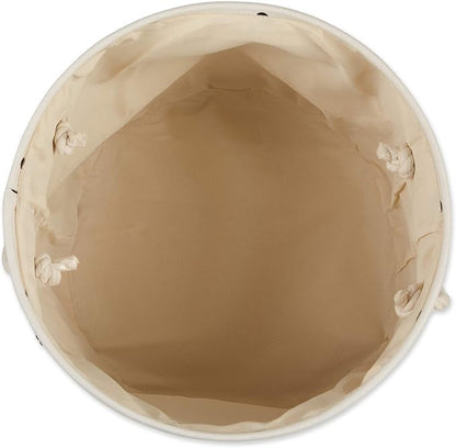 Bone Dry 5511 Pet Storage Collection Paw and Bone Print, Medium Round, Nautical Blue