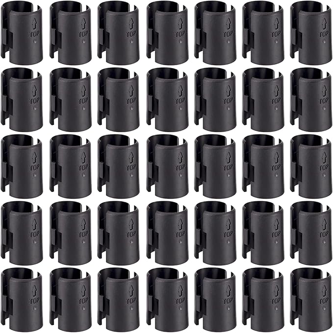 Wire Shelf Clips,54-Pack Wire Shelving Shelf Lock Clips for 1" Post Shelvings,27 Pairs Wire Rack Lock Clip Replacements for Metal Shelving Sleeves System
