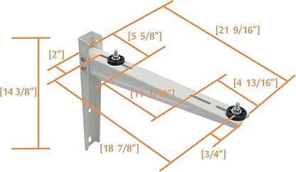 JEACENT Mini Split Wall Mounting Bracket for Ductless Air Conditioner 9,000-36,000BTU Condensers