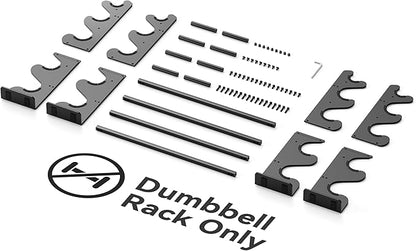 Dumbbell Rack Stand for Home Gym: Rack Only Holder for Dumbbells, Free Weights, 400LB Capacity Heavy-Duty Compact Storage Organizer