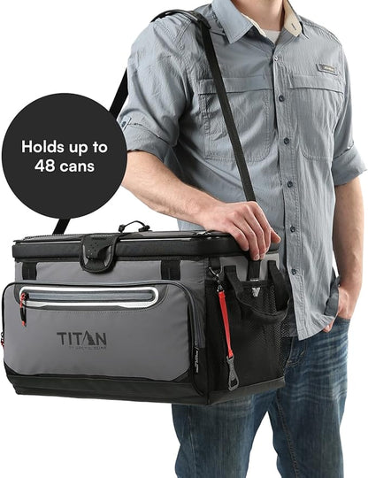 Titan by Arctic Zone Deep Freeze Cooler - Zipperless Hardbody Cooler - Deep Freeze Insulation, HardBody Liner, and SmartShelf