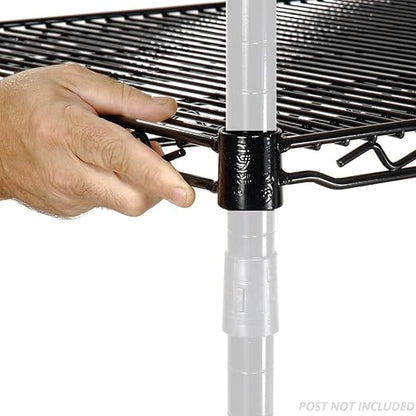 Nexel Wire Shelf, Black Epoxy Finish, 18"W x 48"L