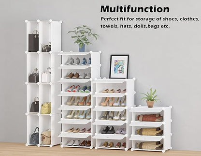 HOMIDEC Shoe Storage, 10-Tier Shoe Rack Organizer for Closet 20 Pair Narrow Shoes Shelf Cabinet for Entryway, Bedroom and Hallway
