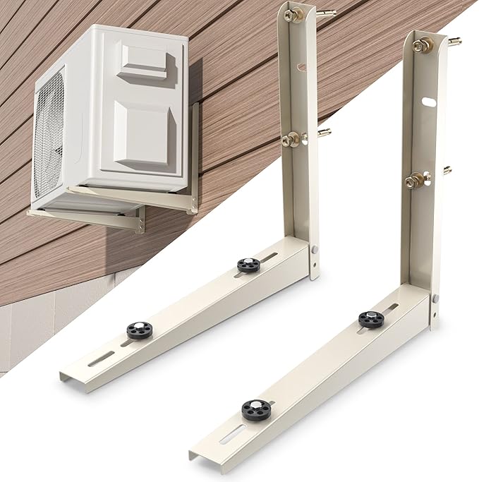 Mini Split AC Bracket: Wall Mount for Ductless Mini Split AC/ Heating System 9000 12000 18000 24000 BTU, Foldable Wall Mounting Bracket Air Conditioning Support, Max 400 LBS